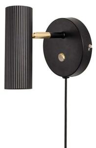 Globen Lighting Aplică de perete Hubble, negru, Negru, Camera de zi / sufragerie, Metal, Design, Spot de perete