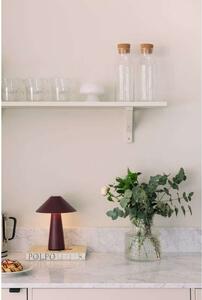Globen Lighting Lampă de masă cu baterie Cannes, roșu închis 26 cm IP44, reglabil, Roșu, Camera de zi / sufragerie, Plastic, Scandinavă