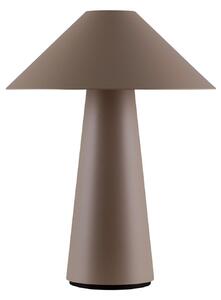 Globen Lighting Lampă de masă cu baterie Cannes, maro, 26 cm, IP44, reglabil, Maro / Rugină, Camera de zi / sufragerie, Plastic, Scandinavă