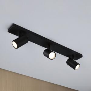 Paulmann Spot de tavan Zyli negru lungime 60 cm 2 becuri IP44, reglabil, Negru, Baie, Metal, Modern, Plafon cu flacără multiplă