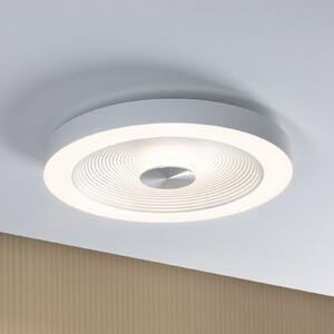 Paulmann plafonieră LED Volea, alb/argintiu Ø 40 cm IP44 dimabil, reglabil, Alb, Baie, Plastic, Modern