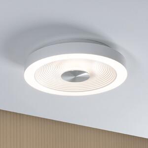 Paulmann plafonieră LED Volea, alb/argintiu Ø 32 cm IP44 dimabil, reglabil, Alb, Baie, Plastic, Modern