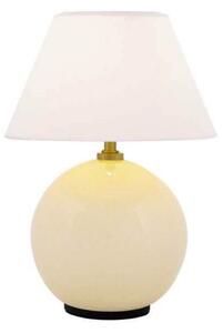 Globen Lighting Lampă de masă cu baterie IRIS, crem, înălțime 23 cm, reglabil, Bej, Camera de zi / sufragerie, Sticlă, Vintage