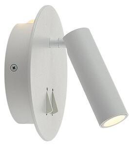 Lampă de perete Lucande, Magya, Alb, Camera de zi, Aluminiu, Modern