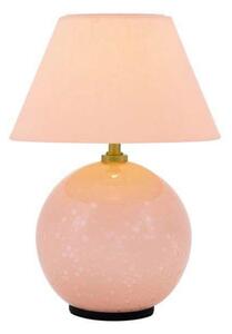 Globen Lighting Lampă de masă cu baterie IRIS, roz, înălțime 23 cm, reglabil, Roz / Rosé, Camera de zi / sufragerie, Sticlă, Vintage