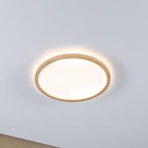 Paulmann plafonieră LED Atria Shine Ø29cm stejar IP44 3.000K, Lemn, Baie, Plastic, Modern