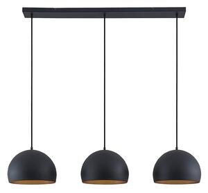 Lustră Pendul Lindby, Tarjei, reglabil, Negru, Camera de zi, Metal, Modern