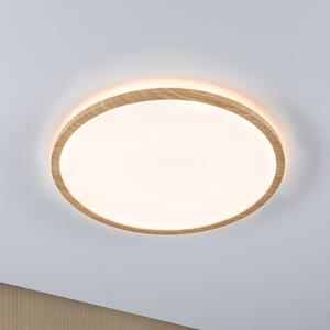 Paulmann plafonieră LED Atria Shine Ø42cm stejar IP44 3.000K, Lemn, Baie, Plastic, Modern