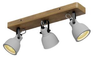Plafoniere Lindby, Mitis, reglabil, Gri, Camera de zi, Beton, Design industrial