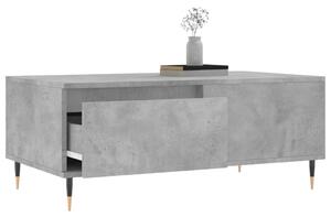Măsuță de cafea, gri beton, 90x50x36,5 cm, lemn compozit