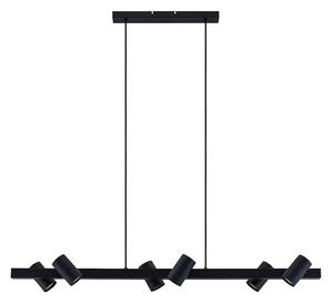 Lustră Pendul Lindby, Savoli, reglabil, Negru, Camera de zi, Metal, Modern
