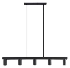 Lustră Pendul Lindby, Baliko, reglabil, Negru, Camera de zi, Metal, Modern
