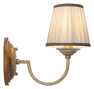 Lampă de perete Lindby, Lumiel, reglabil, Bronz / Alamă Veche, Camera de zi, Țesătură / Textil, Casă de țară / Rustic