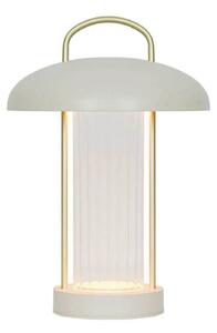 Nordlux Lampa de masă cu LED și baterie Mirano, culoare bej, înălțime 29 cm Metal, reglabil, Bej, Camera de zi / sufragerie, Metal, Scandinavă, Felinar