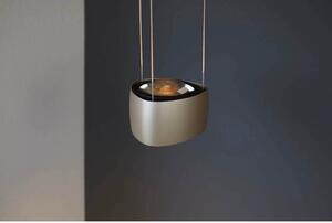 LOOM DESIGN Lampă suspendată LED Air, gri, aluminiu, 13 cm, reglabil, Bej, Camera de zi / sufragerie, Aluminiu, Modern