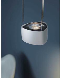 LOOM DESIGN Lampă suspendată LED Air, albă, aluminiu, 13 cm, reglabil, Alb, Camera de zi / sufragerie, Aluminiu, Modern