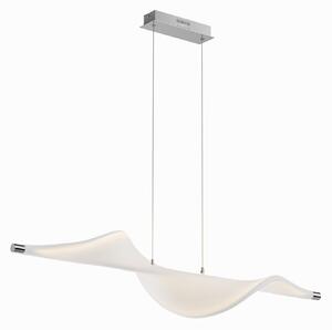 Lustră Pendul Lucande, Edano, reglabil, Alb, Camera de zi, Țesătură / Textil, Modern