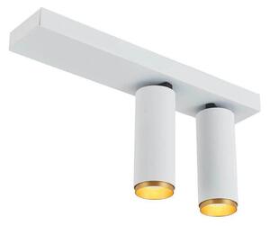 LOOM DESIGN Spot LED pentru tavan X-Beam, 2 becuri, alb, reglabil, Alb, Camera de zi / sufragerie, Aluminiu, Modern