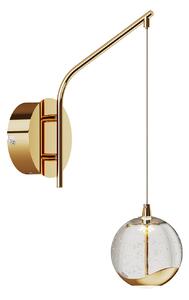 Lampă de perete Lucande, Hayley, Transparent, Camera de zi, Sticlă, Modern