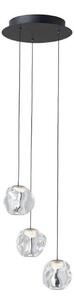 LOOM DESIGN lampă suspendată LED Ice Ball 3, transparentă, acrilică, reglabil, Transparent, Camera de zi / sufragerie, Plastic, Modern