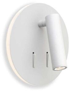 Lampă de perete ANTIDARK, Alb, dormitor, Aluminiu