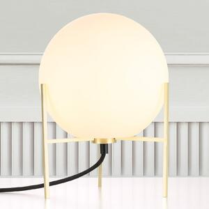 Nordlux Lampă de masă Alton cu abajur alb sticlă, Alb, Camera de zi / sufragerie, Sticlă, Modern, glob
