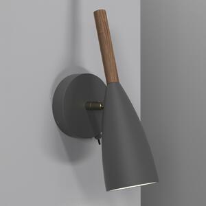 DFTP by Nordlux Aplică Pure cu întrerupător, gri, reglabil, Gri, Camera de zi / sufragerie, Metal, Scandinavă