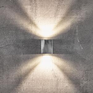 Nordlux Aplică LED de exterior Canto Kubi 2, 10 cm, gri, Gri, Metal, Modern