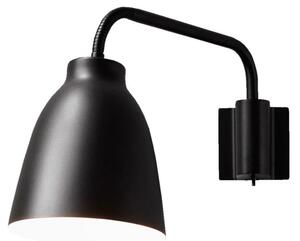 Lampă de perete FRITZ HANSEN, Caravaggio, reglabil, Negru, Camera de zi, Metal, Design