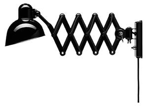 Lampă de perete FRITZ HANSEN, Kaiser Idell 6718-W, reglabil, Negru, Camera de zi, Metal, Design