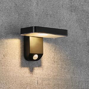 Nordlux Aplică de perete LED solară Rica Square, unghiular, Negru, Plastic, Modern, Lumini solare