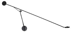 Lampă de perete DCW, Negru, Camera de zi, Aluminiu