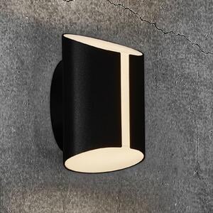 Nordlux Aplică LED de exterior Grip, CCT Smart Home, negru, Negru, Metal, Modern