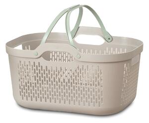 Coș de rufe maro deschis din plastic 45 l – Addis