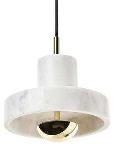 Lustră Pendul Tom Dixon, Stone, reglabil, Alb, Camera de zi, Marmură, Design