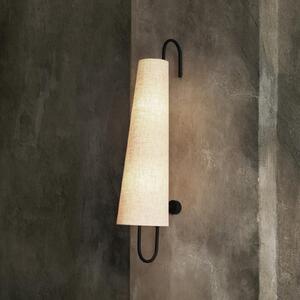 Lampă de perete ferm LIVING, Ancora, Negru, Camera de zi, Metal, Design