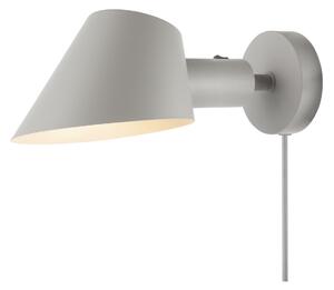 Lampă de perete DFTP by Nordlux, Stay Short, Gri, dormitor, Metal, Design