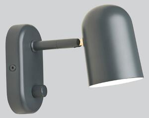 Northern Aplică de perete Buddy wall antracit, reglabil, Negru, Camera de zi / sufragerie, Metal, Scandinavă