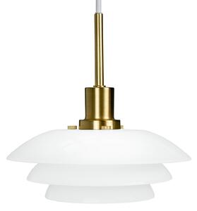 Lustră Pendul Dyberg Larsen, DL20, reglabil, Alb, Camera de zi, Sticlă, Scandinavă