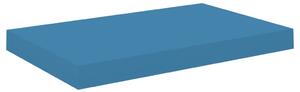 Raft de perete suspendat,albastru, 50x23x3,8 cm, MDF