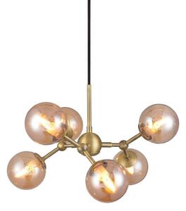 Lustră Pendul Halo Design, Auriu / Alamă, Sala de mese, Metal