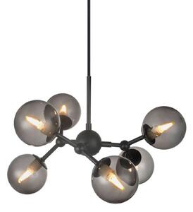 Lustră Pendul Halo Design, Gri, Sala de mese, Sticlă