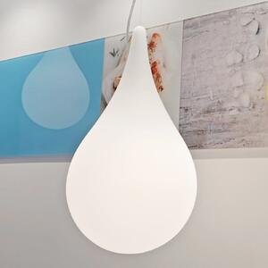 Next LIQUID LIGHT lampă suspendată DROP-2 S în formă de picătură, 27 cm, reglabil, Alb, Camera de zi / sufragerie, Plastic, Design