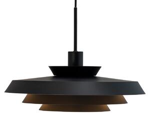 Lustră Pendul Dyberg Larsen, DL44, reglabil, Negru, Camera de zi, Metal, Design