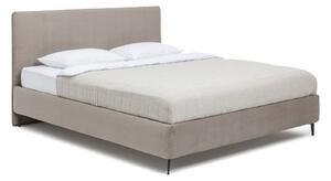 Pat matrimonial taupe tapițat cu somieră 180x200 cm Noira Slim – Bonami Selection