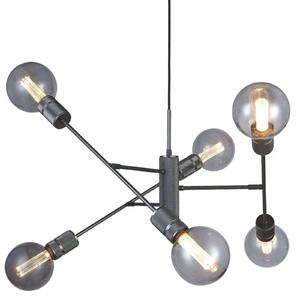 Lustră Pendul Halo Design, Negru, Sala de mese, Metal