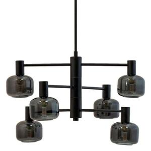 Candelabre Dyberg Larsen, Arp 6, reglabil, Gri, Camera de zi, Metal, Scandinavă