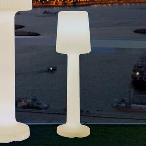 Newgarden Carmen lampadar înălțime 110 cm alb cald, Alb, Plastic, Modern