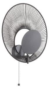 Lampă de perete Forestier, Oyster, reglabil, Negru, Camera de zi, Metal, Design
