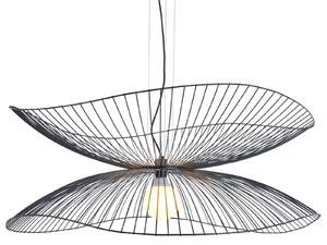 Lustră Pendul Forestier, Libellule L, reglabil, Negru, Camera de zi, Metal, Design